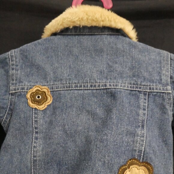 NANETTE | 12 months | Snap Button Closure Denim Jacket W/ Butterfly & Flowers - Picture 12 of 16
